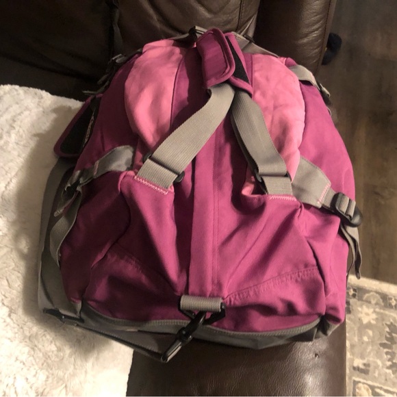JanSport Duffle Bag Rare Carry On Travel Bag Made In USA Size 20”x13”x11” - Picture 7 of 10
